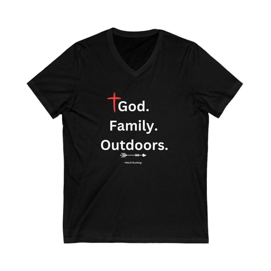 Women's God Family Outdoors Tee